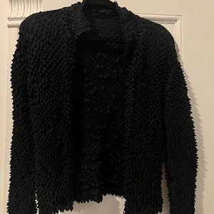 Issey Miyake popcorn button up